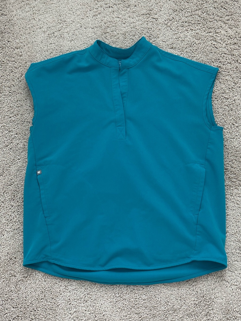 FIGS Teal Women's Rafaela Scrub Top